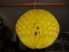 Darázsfészkes gömb, papír 30 cm citromsárga