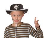 Gyerek sheriff kalap csillaggal, filc