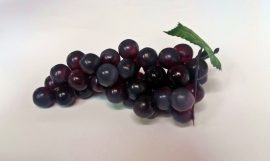Szőlőfürt - 45 szemes hamvas lila (mű)