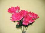 Rózsacsokor 7 virággal pink (mű)