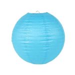 Lampion rizspapírból, 30 cm kék