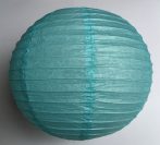 Lampion rizspapírból, 30 cm Világos kék