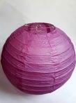 Lampion rizspapírból, 30 cm világos lila