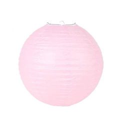 Lampion rizspapírból, 40 cm rózsaszín
