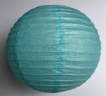 Lampion rizspapírból, 40 cm Világos kék