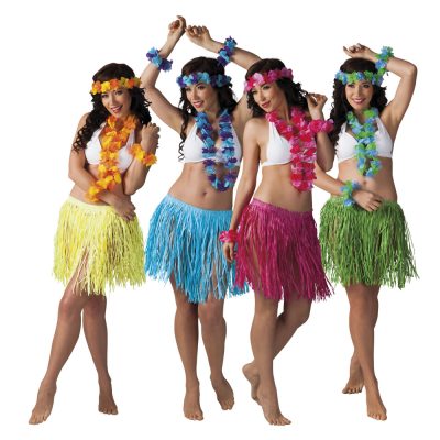Hawaii szett Kalia nyaklánc, fejdísz, kardísz, Hawaii szett Kalia nyaklánc, fejdísz, kardísz,