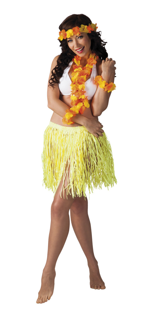 Hawaii szett Kalia nyaklánc, fejdísz, kardísz, Hawaii szett Kalia nyaklánc, fejdísz, kardísz,