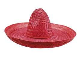 Sombrero kalap piros színben 50 cm