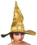 Boszorkány kalap  arany 44 cm