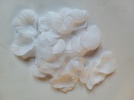 Rózsaszirom 100 db-os, fehér ( mű )