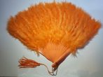 Marabutoll legyező 21 bordás narancs színben