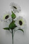 Fehér "Napraforgó" 3 virággal	 (mű)