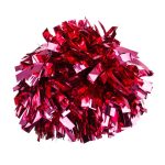  Metál pompom versenyzőknek pink színben,  6 " középfogós