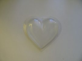 PVC szív 11 cm  fél