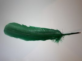 Pulykatoll 32-34 cm sötét zöld színben