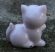 Macska szobor porcelánból 5 cm 