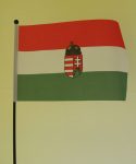 Textil  zászló 30 cm címeres